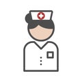 Classic nurse icon