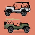 Classic off-road car Royalty Free Stock Photo