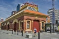 Classic old building located at Customhouse Quay in Wellington CBD Royalty Free Stock Photo