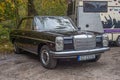 Classic car black Mercedes Benz sedan parked Royalty Free Stock Photo