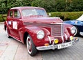 Classic old car red Royalty Free Stock Photo