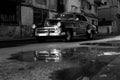 Classic old car on streets of Havana, Cuba Royalty Free Stock Photo