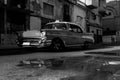 Classic old car on streets of Havana, Cuba Royalty Free Stock Photo