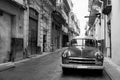 Classic old car on streets of Havana, Cuba Royalty Free Stock Photo