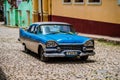 Classic old car on streets of Trinidad, Cuba Royalty Free Stock Photo