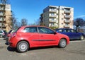 Classic old Italian Fiat Stilo compact car rear and right side view parked