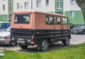 Classic old Polish van Zuk parked