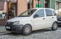 Classic old small private compact car Fiat Panda Royalty Free Stock Photo