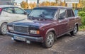 Classic old Soviet car Lada parked Royalty Free Stock Photo