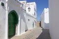 Classic old street in the medina of Asilah