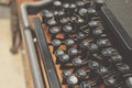 Classic Old Typewriter Keyboard Alphabet Vintage Manual Writer Equipment Royalty Free Stock Photo