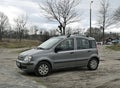 Classic old veteran small private compact car Fiat Panda Royalty Free Stock Photo