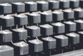 Classic old vintage typewriter keyboard and keys Royalty Free Stock Photo