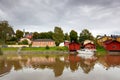 Wooden Houses Porvoo Finland Royalty Free Stock Photo
