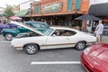 Classic Oldsmobile 442 on display.