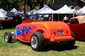 Classic Orange and blue hotrod Royalty Free Stock Photo