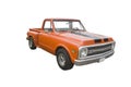 Classic orange pickup truck Royalty Free Stock Photo