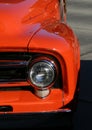 Classic Orange Truck Royalty Free Stock Photo