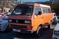 Classic orange Volkswagen T3 Syncro off-road 4x4 van