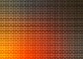 Classic orange wall block pattern line gradient traditional background Royalty Free Stock Photo