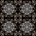 Classic oriental pattern over black colors