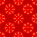 CLASSIC ORNAMENT PATTERN ON RED