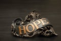 Classic ornate Hope Scroll Decor