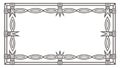 Classic Ornate Rectangle Frame Design Vector, vector design Generative AI Royalty Free Stock Photo
