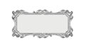 Classic Ornate Rectangular Frame Vector for Certificates and Vintage Labels, vector design Generative AI Royalty Free Stock Photo