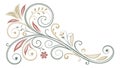Classic Ornate Scroll Decorative Corner, Vintage Flourish Element, vector design Generative AI Royalty Free Stock Photo