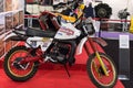 Classic Ossa Desert 350 motocross enduro motorbike in a museum