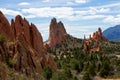 Classic Overlook View of Garden of the Gods in Colorado Springs Royalty Free Stock Photo