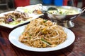 Classic pad Thai noodles