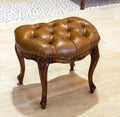 Classic padded stool Royalty Free Stock Photo