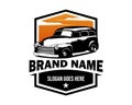 classic panel truck illustration logo. easy to use and highly customizable to suit your needs.