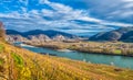 Wachau Valley at sunset, Lower Austria, Austria Royalty Free Stock Photo