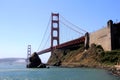 Classic panoramic view of famous Golden Gate Bridge in summer, San Francisco, California, USA Royalty Free Stock Photo