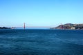 Classic panoramic view of famous Golden Gate Bridge in summer, San Francisco, California, USA Royalty Free Stock Photo
