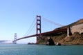Classic panoramic view of famous Golden Gate Bridge in summer, San Francisco, California, USA Royalty Free Stock Photo