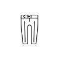 classic pants icon. Element of clothes icon for mobile concept and web apps. Thin line classic pants icon can be used for web and Royalty Free Stock Photo