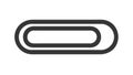 Classic Paper Clip Icon for Office Supplies, Organization, and Documents, vector design Generative AI Royalty Free Stock Photo