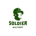 classic patriot soldier military army logo design