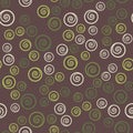 Classic Pattern with spiral, Decorative Seamless Geometric Pattern for Design Royalty Free Stock Photo