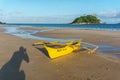 Classic Philippine Fishing BoatClassic Philippine fishing boat on the background of the sea landscape Royalty Free Stock Photo