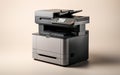 Classic Photocopier Machine on White -Generative Ai