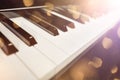 Classic piano keys background Royalty Free Stock Photo