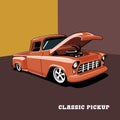 classic pick up illustration design vector Royalty Free Stock Photo