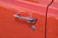 Classic pickup truck, retro door hardware