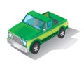 Classic pickup truck. vector illustration Royalty Free Stock Photo