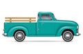 Classic Pickup Truck Vector Illustration